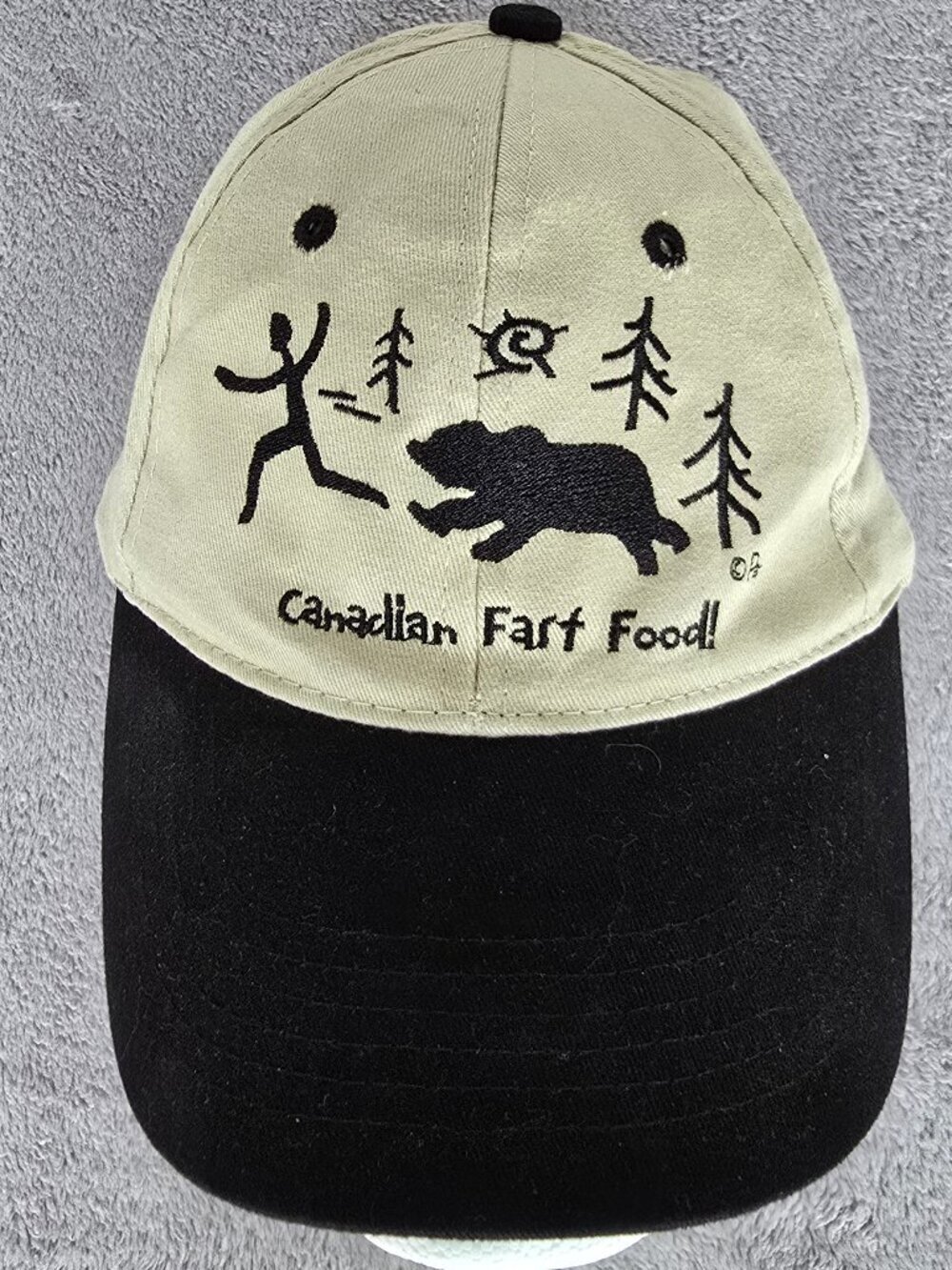 Canada Humor G.G.S ball cap tan with embroidery like new